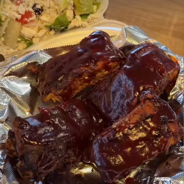 BBQ Spareribs Plate.