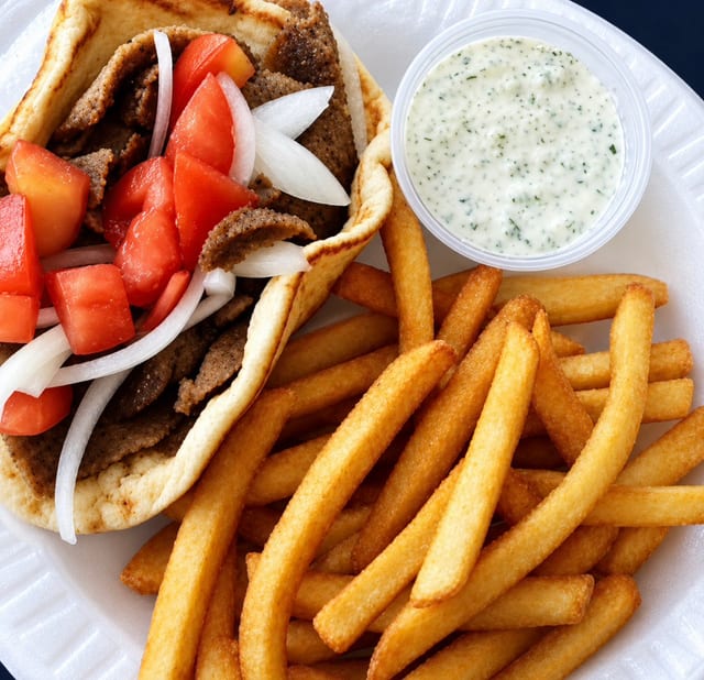 Gyro Sandwich Combo.